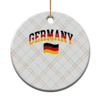 Vintage Germany Flag Ceramic Ornament Black Red Gold German Heritage Gift
