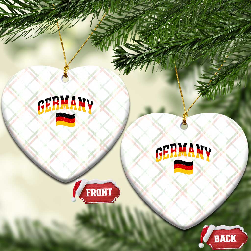 Vintage Germany Flag Ceramic Ornament Black Red Gold German Heritage Gift