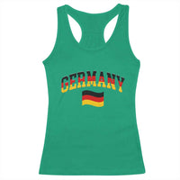 Vintage Germany Flag Racerback Tank Top Black Red Gold German Heritage Gift