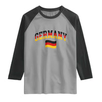 Vintage Germany Flag Raglan Shirt Black Red Gold German Heritage Gift