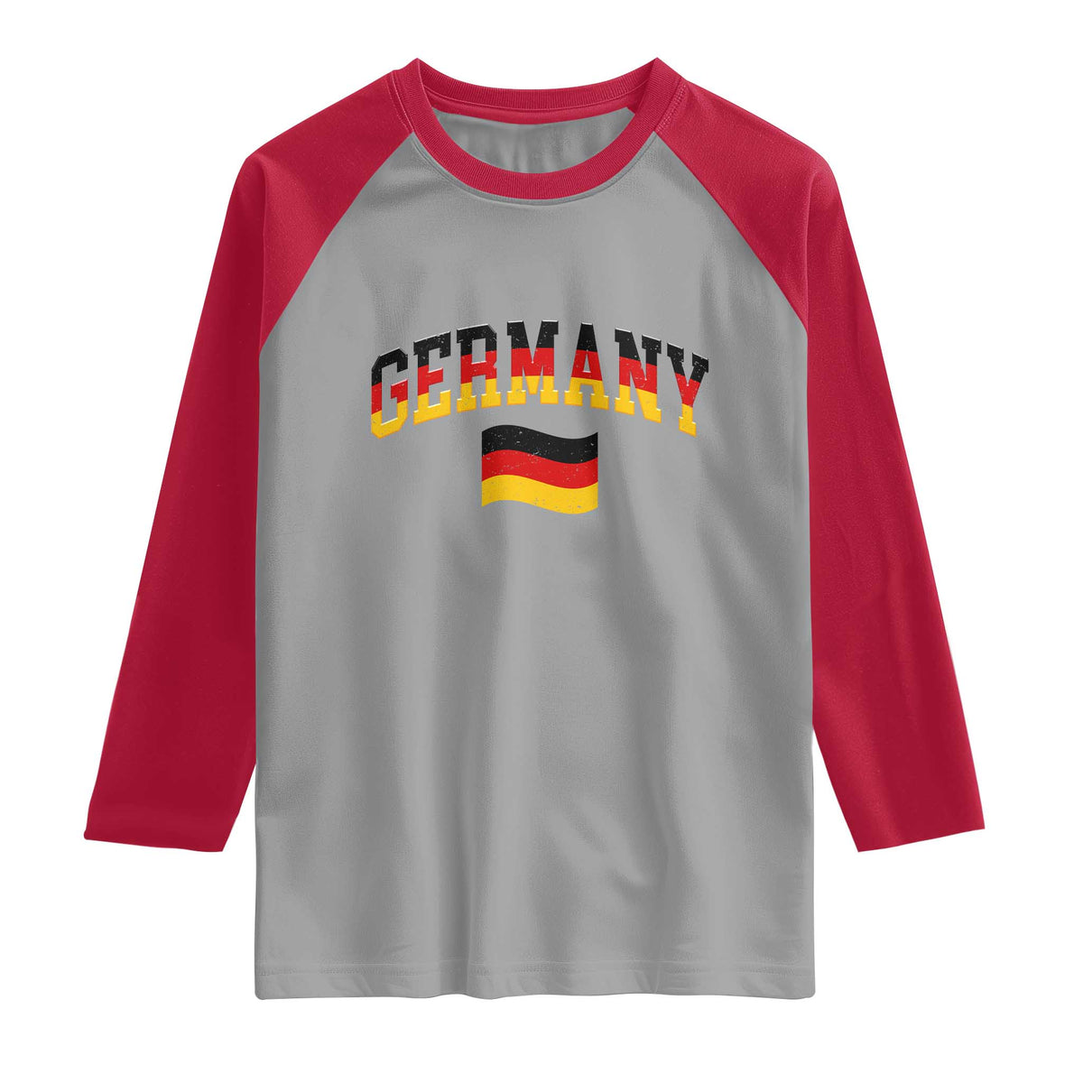 Vintage Germany Flag Raglan Shirt Black Red Gold German Heritage Gift