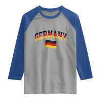 Vintage Germany Flag Raglan Shirt Black Red Gold German Heritage Gift