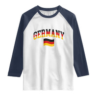 Vintage Germany Flag Raglan Shirt Black Red Gold German Heritage Gift