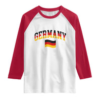 Vintage Germany Flag Raglan Shirt Black Red Gold German Heritage Gift