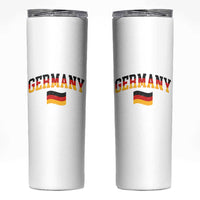 Vintage Germany Flag Skinny Tumbler Black Red Gold German Heritage Gift