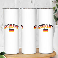 Vintage Germany Flag Skinny Tumbler Black Red Gold German Heritage Gift