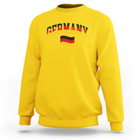 Vintage Germany Flag Sweatshirt Black Red Gold German Heritage Gift