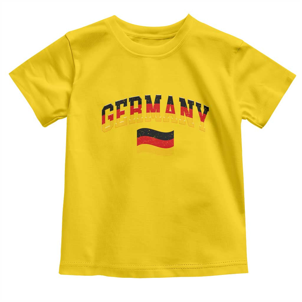 Vintage Germany Flag Toddler T Shirt Black Red Gold German Heritage Gift