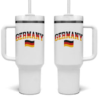 Vintage Germany Flag Tumbler With Handle Black Red Gold German Heritage Gift
