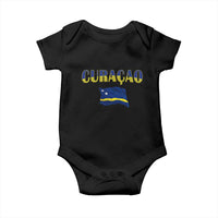 Vintage Curacao Flag Baby Onesie Dutch Caribbean Heritage Gift
