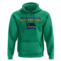 Vintage Curacao Flag Hoodie Dutch Caribbean Heritage Gift
