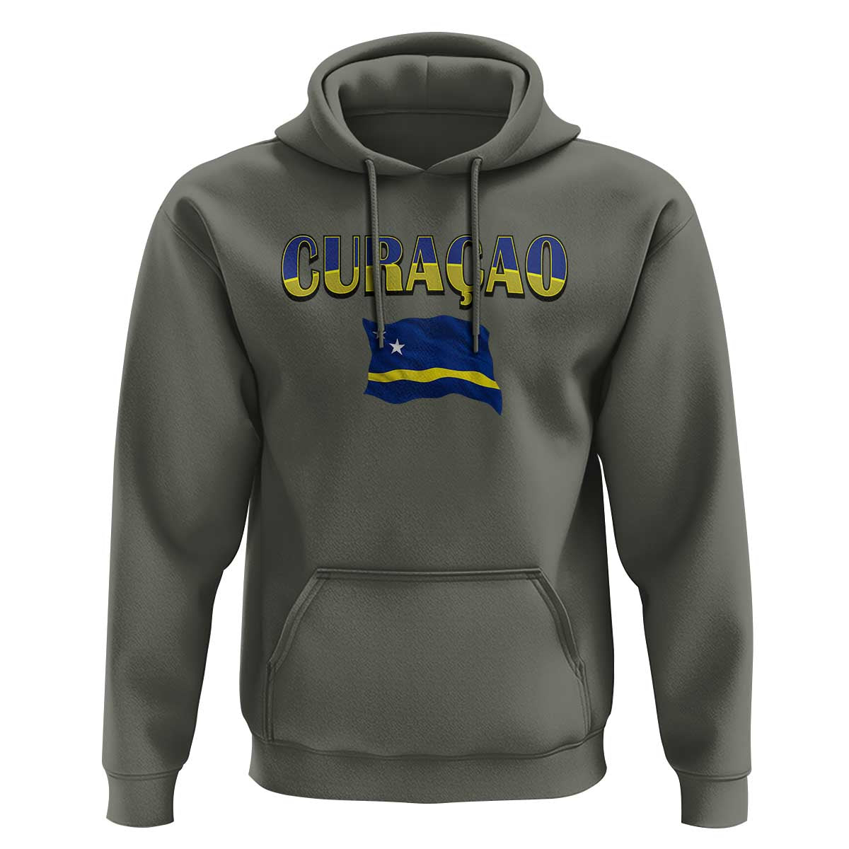 Vintage Curacao Flag Hoodie Dutch Caribbean Heritage Gift