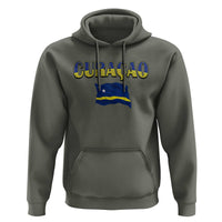 Vintage Curacao Flag Hoodie Dutch Caribbean Heritage Gift