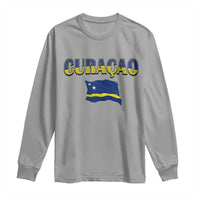 Vintage Curacao Flag Long Sleeve Shirt Dutch Caribbean Heritage Gift