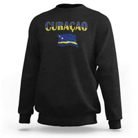 Vintage Curacao Flag Sweatshirt Dutch Caribbean Heritage Gift