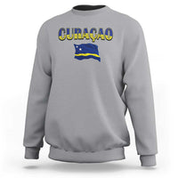 Vintage Curacao Flag Sweatshirt Dutch Caribbean Heritage Gift