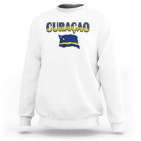 Vintage Curacao Flag Sweatshirt Dutch Caribbean Heritage Gift