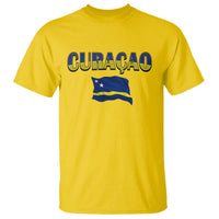 Vintage Curacao Flag T Shirt Dutch Caribbean Heritage Gift