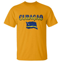 Vintage Curacao Flag T Shirt Dutch Caribbean Heritage Gift