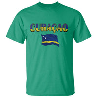 Vintage Curacao Flag T Shirt Dutch Caribbean Heritage Gift