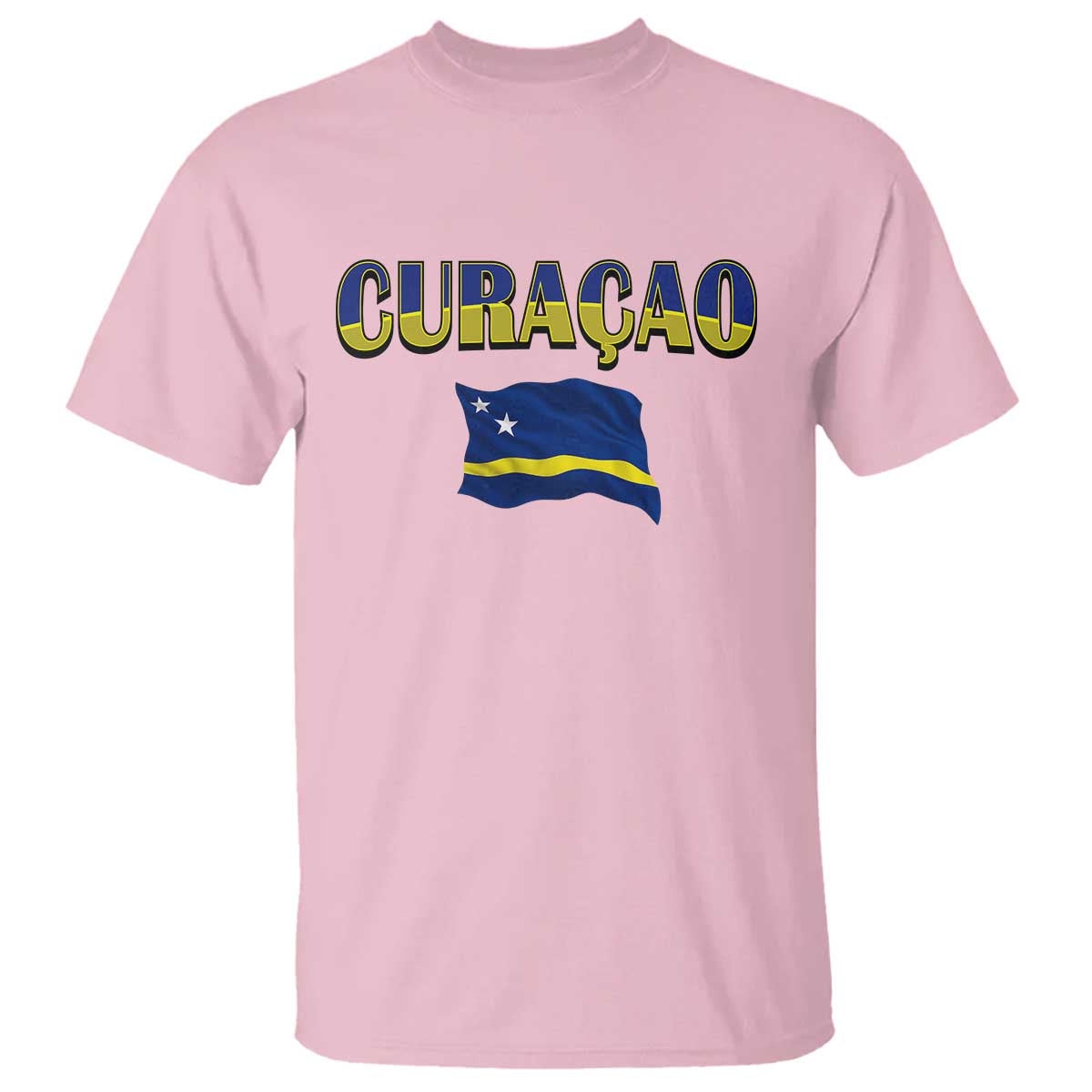Vintage Curacao Flag T Shirt Dutch Caribbean Heritage Gift