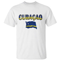 Vintage Curacao Flag T Shirt Dutch Caribbean Heritage Gift