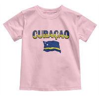 Vintage Curacao Flag Toddler T Shirt Dutch Caribbean Heritage Gift