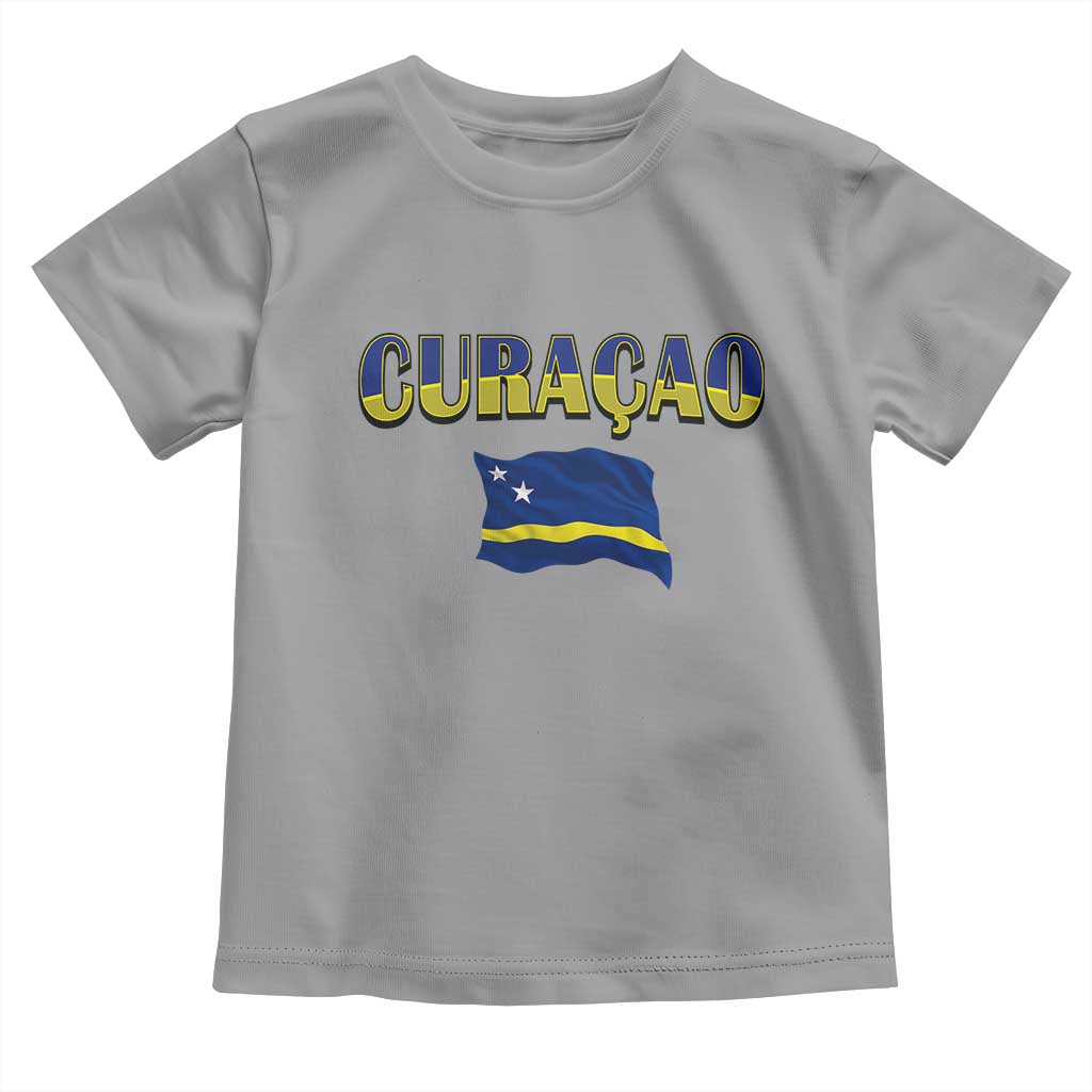 Vintage Curacao Flag Toddler T Shirt Dutch Caribbean Heritage Gift