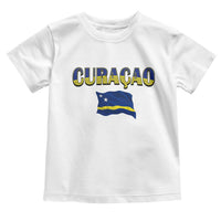 Vintage Curacao Flag Toddler T Shirt Dutch Caribbean Heritage Gift