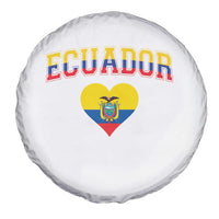 Vintage Ecuador Flag Heart Spare Tire Cover Proud Ecuadorian Heritage Gift