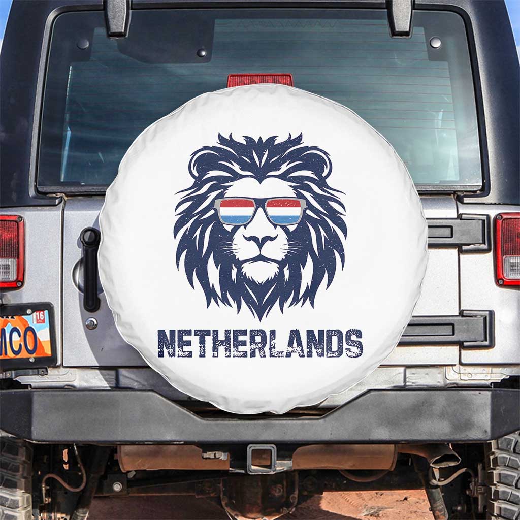 Cool Dutch Lion With Sunglasses Spare Tire Cover Netherlands Pride Gift