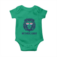 Cool Dutch Lion With Sunglasses Baby Onesie Netherlands Pride Gift
