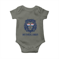 Cool Dutch Lion With Sunglasses Baby Onesie Netherlands Pride Gift