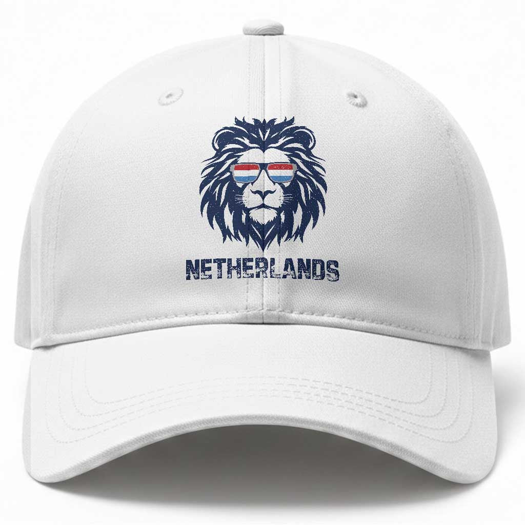 Cool Dutch Lion With Sunglasses Baseball Cap Netherlands Pride Gift