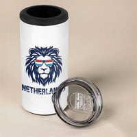 Cool Dutch Lion With Sunglasses 4 in 1 Can Cooler Tumbler Netherlands Pride Gift