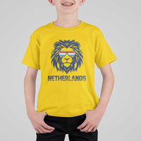 Cool Dutch Lion With Sunglasses T Shirt For Kid Netherlands Pride Gift