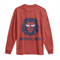 Cool Dutch Lion With Sunglasses Long Sleeve Shirt Netherlands Pride Gift