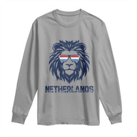 Cool Dutch Lion With Sunglasses Long Sleeve Shirt Netherlands Pride Gift