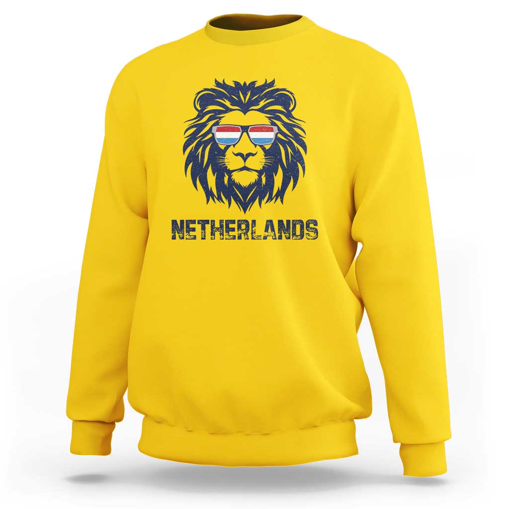 Cool Dutch Lion With Sunglasses Sweatshirt Netherlands Pride Gift