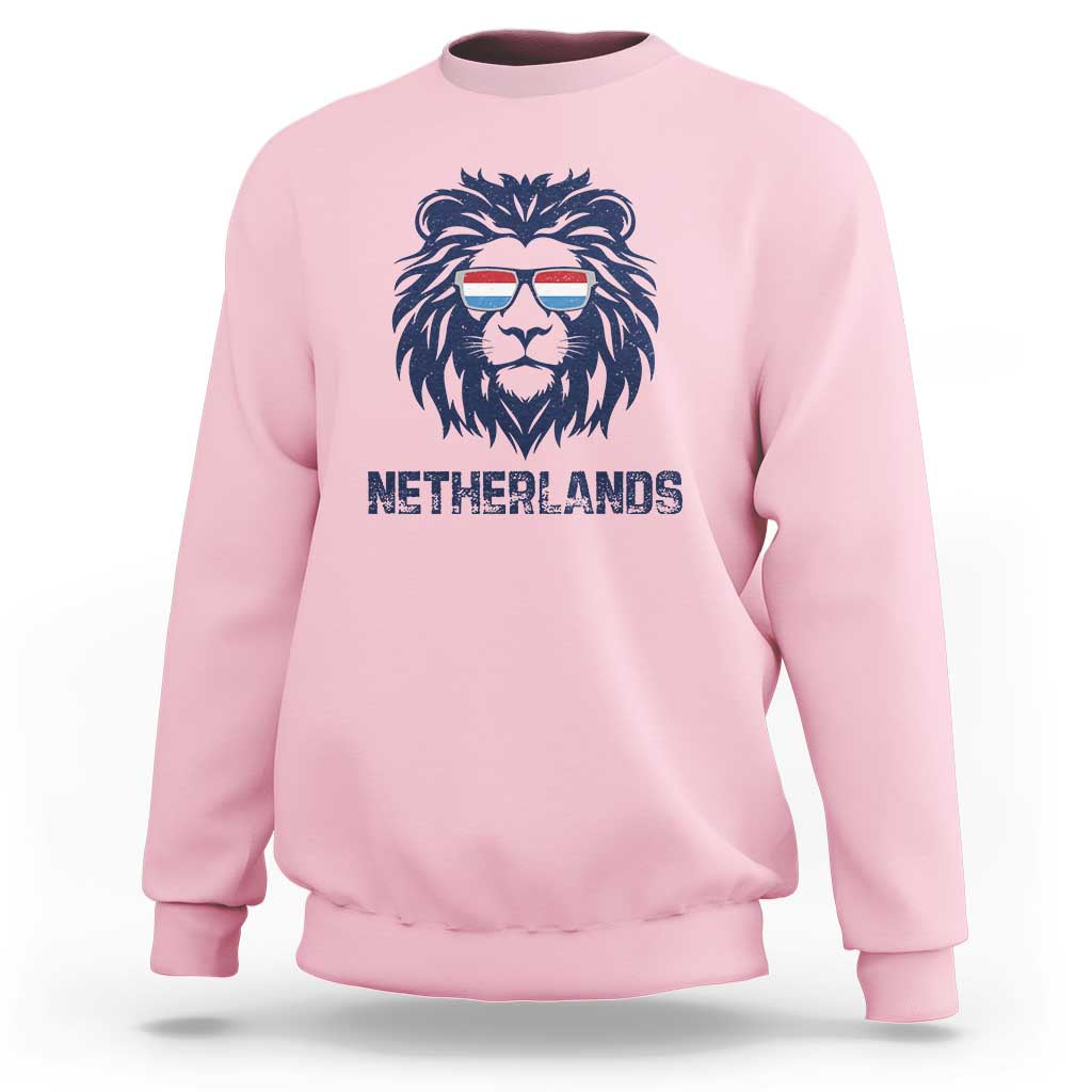 Cool Dutch Lion With Sunglasses Sweatshirt Netherlands Pride Gift
