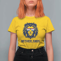 Cool Dutch Lion With Sunglasses T Shirt For Women Netherlands Pride Gift