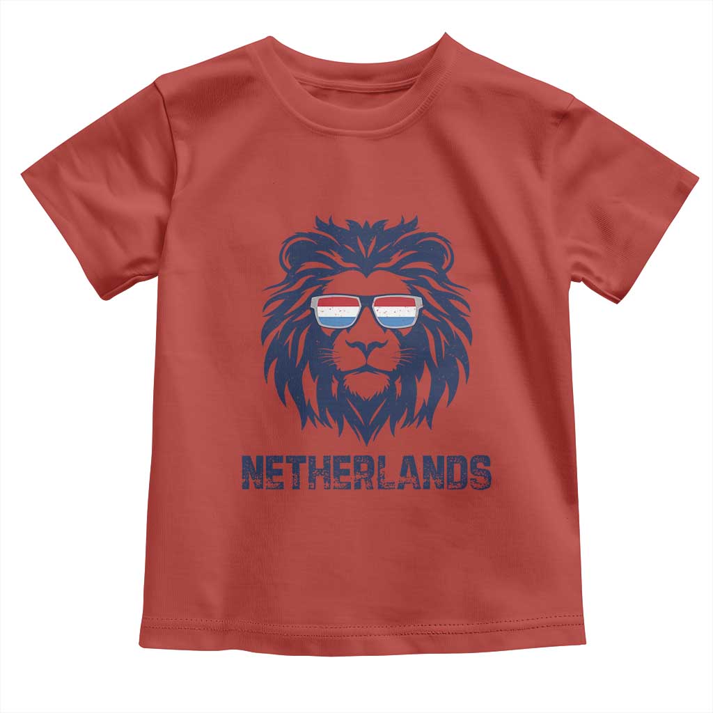 Cool Dutch Lion With Sunglasses Toddler T Shirt Netherlands Pride Gift