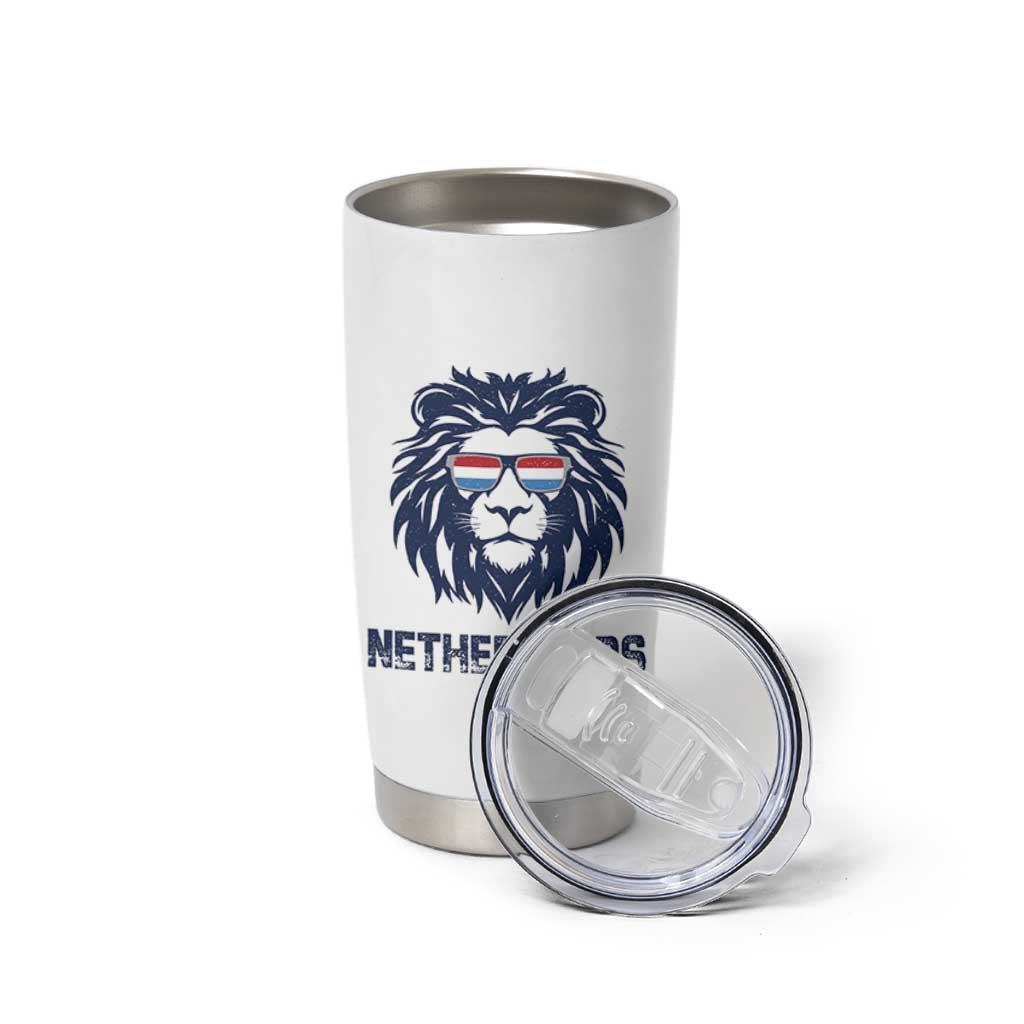 Cool Dutch Lion With Sunglasses Tumbler Cup Netherlands Pride Gift