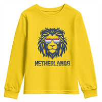 Cool Dutch Lion With Sunglasses Youth Sweatshirt Netherlands Pride Gift