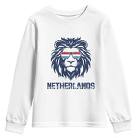 Cool Dutch Lion With Sunglasses Youth Sweatshirt Netherlands Pride Gift