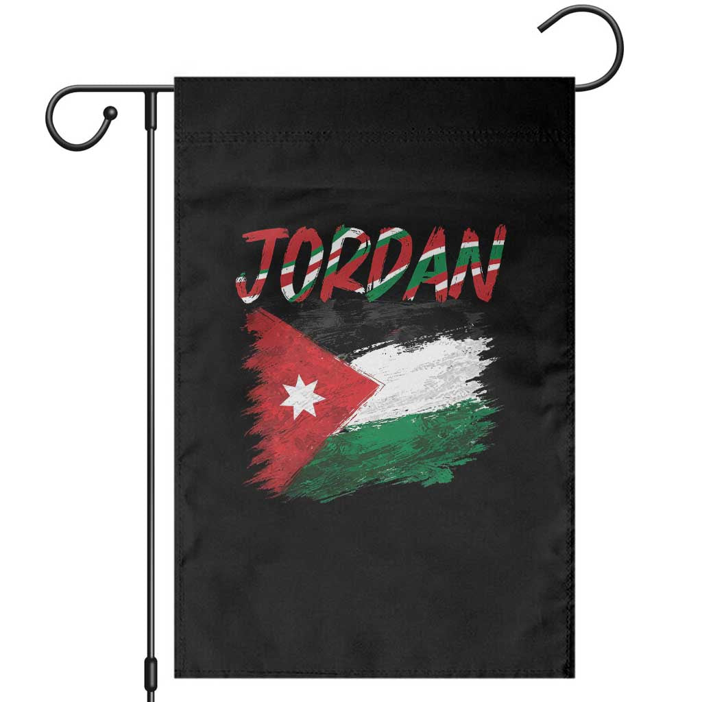 Vintage Jordan Pride Garden Flag Proud Jordanian Roots Gift
