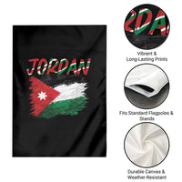 Vintage Jordan Pride Garden Flag Proud Jordanian Roots Gift