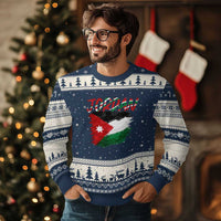 Vintage Jordan Pride Ugly Christmas Sweater Proud Jordanian Roots Gift