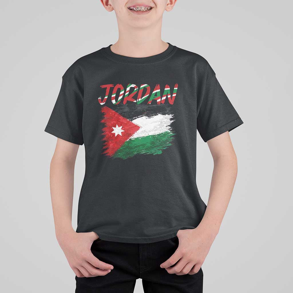 Vintage Jordan Pride T Shirt For Kid Proud Jordanian Roots Gift