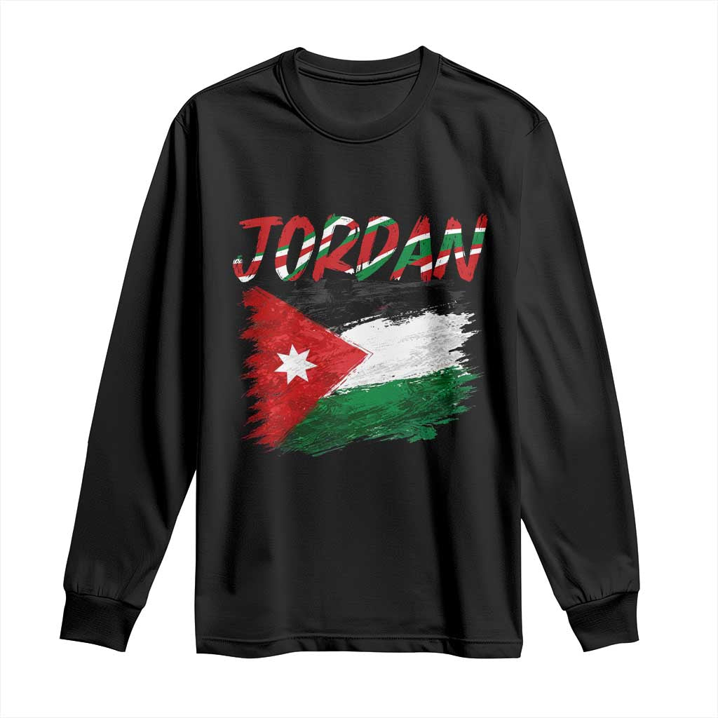 Vintage Jordan Pride Long Sleeve Shirt Proud Jordanian Roots Gift